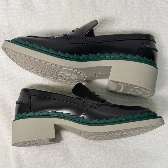 Camper Taylor 45mm Black Leather Loafers Size 37/US 7 - Picture 3 of 15